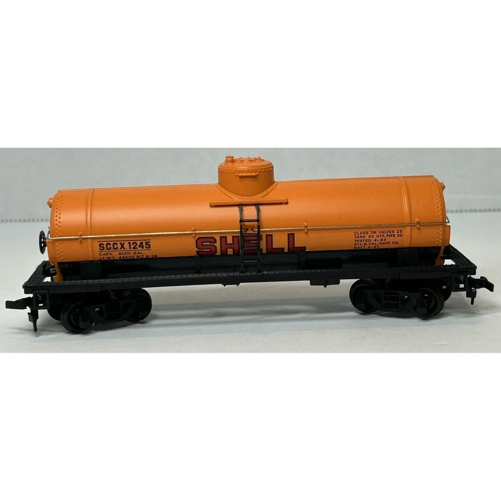 Bachman HO Scale Shell Oil 3 Dome Tank‎ Car SCCX 1245 EUC Model RR